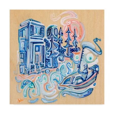 Trademark Fine Art Josh Byer 'Fisherman' Canvas Art, 18x18 ALI23134-C1818GG